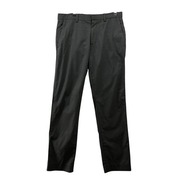 Theory Mayer Stretch Wool Dress Pants Mens 30 Black Slim Flat Front Sartorial - Picture 1 of 10